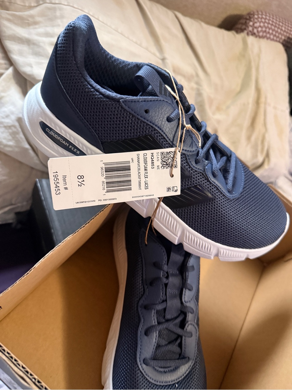 adidas Men's Navy Blue Athletic Sneakers
